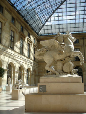 Sculpture Garden at the Louvre in Paris France