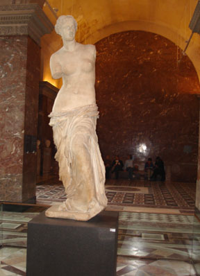 Venus de Milo from the Louvre in Paris France