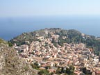 Panoramic view of Taormina Sicily