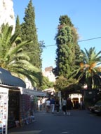 approach to greek theatre in Taormina