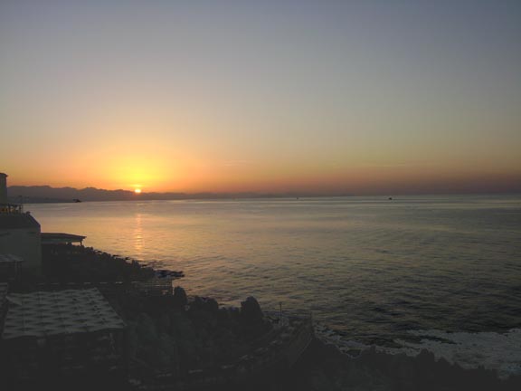 Sunset in Cefalu Sicily