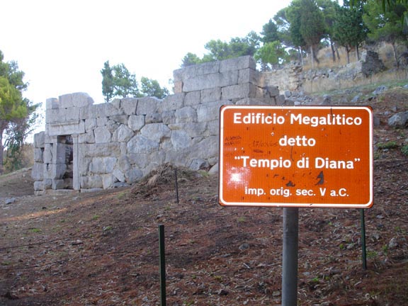 Temple Diana on La Rocca in Cefalu Sicily