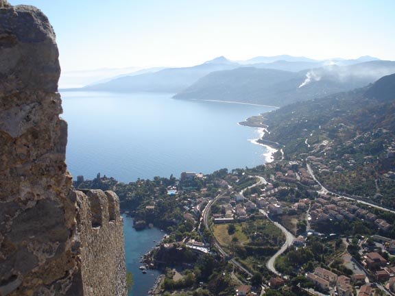 Top of La Rocca looking towards Messina