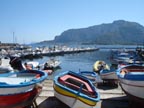 Boats on Mondelo Beach near Palermo