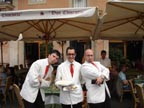 Waiters in Piazza Navana
